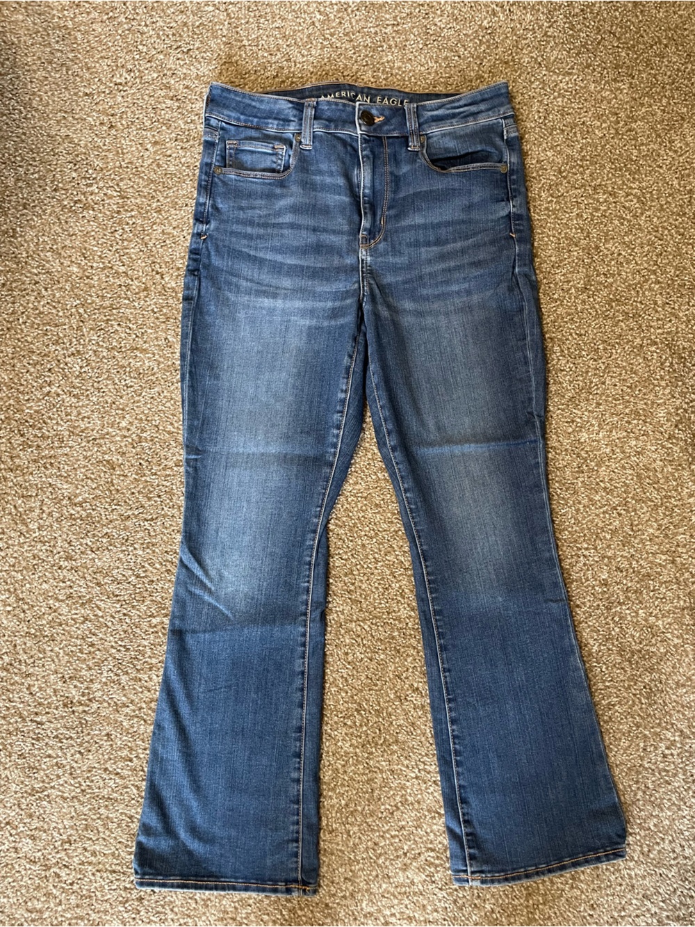American Eagle Outfitters Medium Blue Flare Jeans